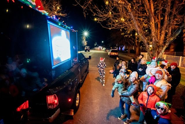 Christmas parade promotional appearance