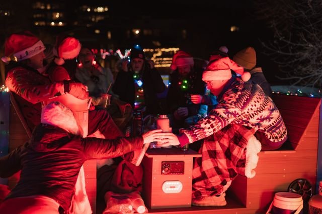 Christmas parade promotional appearance