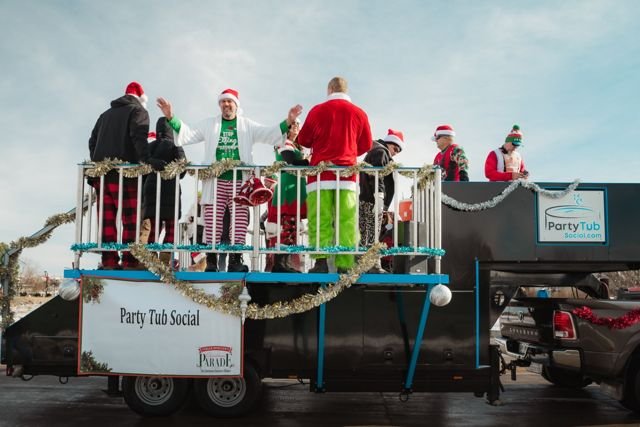Christmas parade promotional appearance