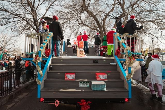 Christmas parade promotional appearance