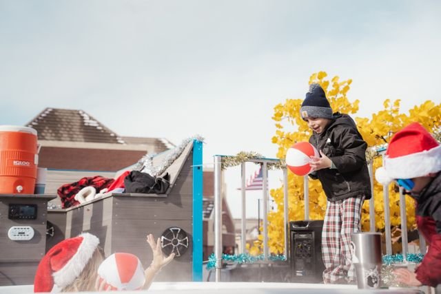 Christmas parade promotional appearance